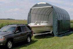 14'Wx28'Lx10'H canvas storage carport